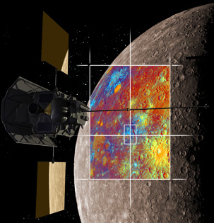 artist's conception of Messenger spacecraft