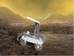 artist's conception of a Venus rover